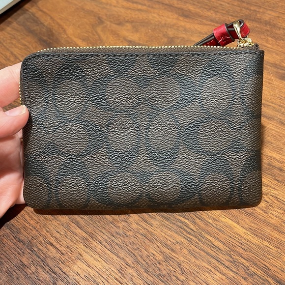 Coach Corner Zip Wristlet - Picture 3 of 5